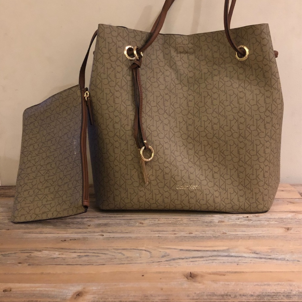 Calvin Klein Gabrianna Monogram Tote